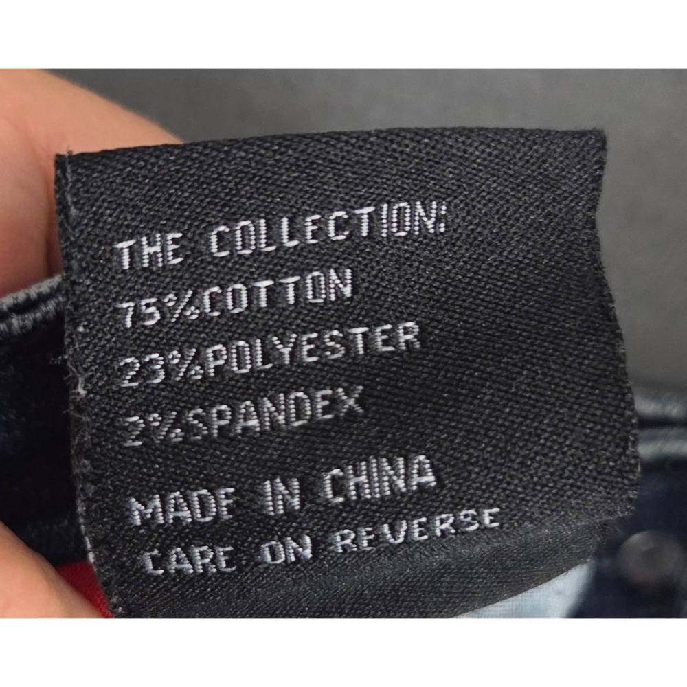 Encrypted Supply Co Mens Acid Wash Biker Jeans Distressed Moto Denim Blue 34x30 - Picture 6 of 8